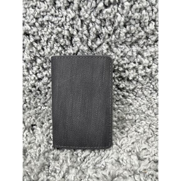 Dark Grey Trifold Leather Wallet Men’s Accessory - Picture 7 of 12